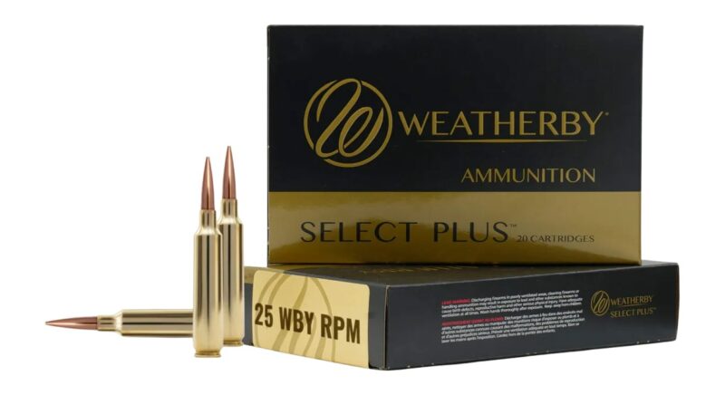 Weatherby Loaded Ammunition 25 Weatherby RPM