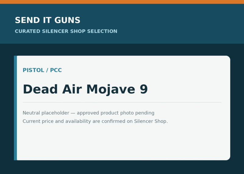 Neutral placeholder graphic for Dead Air Mojave 9; approved product photo pending