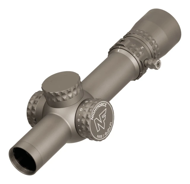 Nightforce NX8 1-8x24mm F1 Capped | FC-DMx Reticle Dark Earth