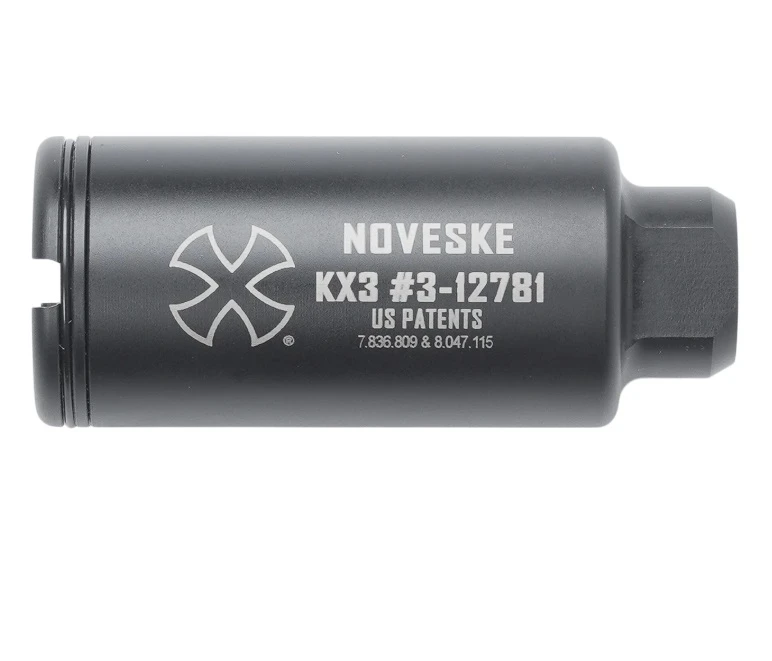 NOVESKE KX3 “Flaming Pig” Flash Suppressor 1/2×28 Black