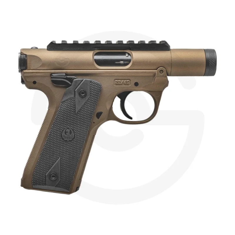 Ruger Mark IV 22/45 Tactical Pistol 22 LR 1/2×28 Burnt Bronze