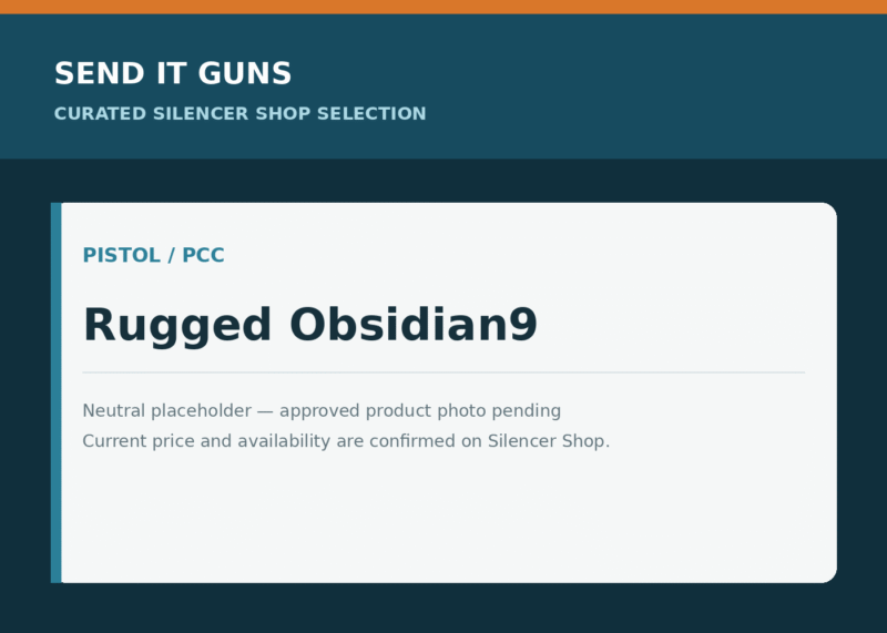 Neutral placeholder graphic for Rugged Obsidian9; approved product photo pending