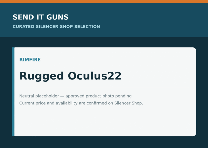 Neutral placeholder graphic for Rugged Oculus22; approved product photo pending