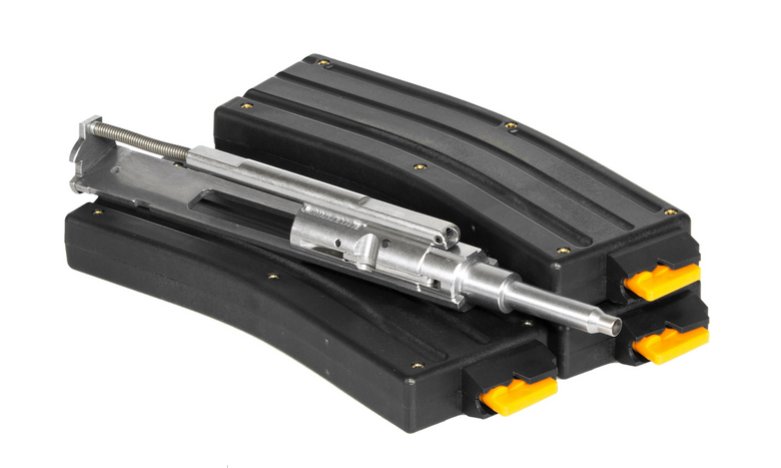 Cmmg 22LR AR Conversion Kit, Bravo, w/3 Magazines, BLK Tan