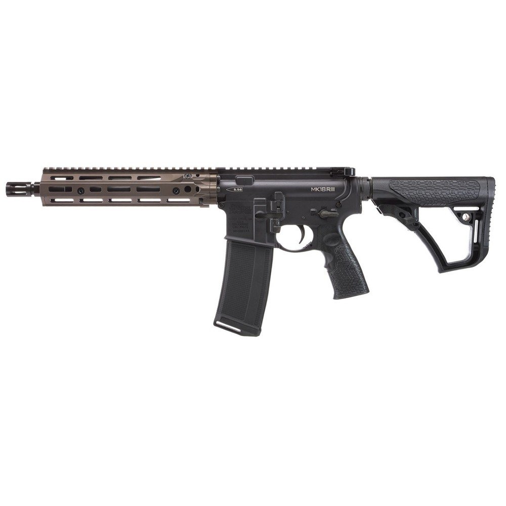 Daniel Defense DD4 MK18 RIII SBR - FDE 5.56mm (.223) 1/2x28 Flat Dark Earth
