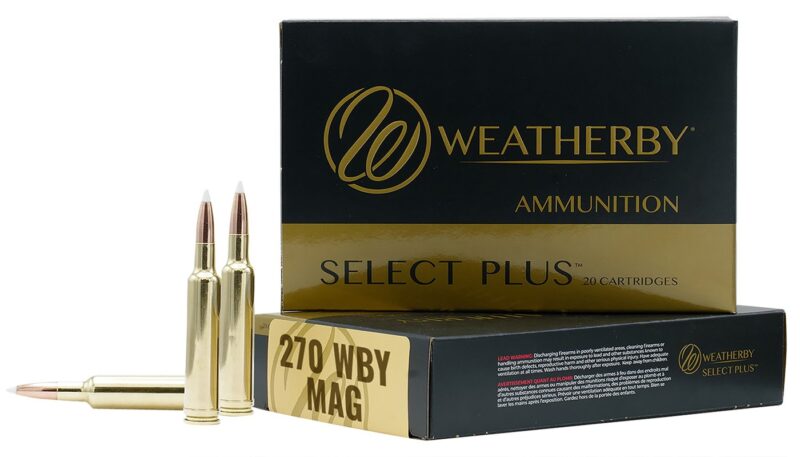 Weatherby Select Plus Ammo 270 WBY Mag