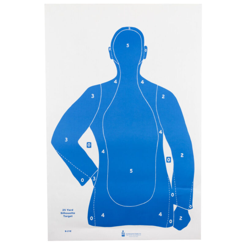 Action Target B-21E 23″x35″ 100 Per Box Blue Paper Target