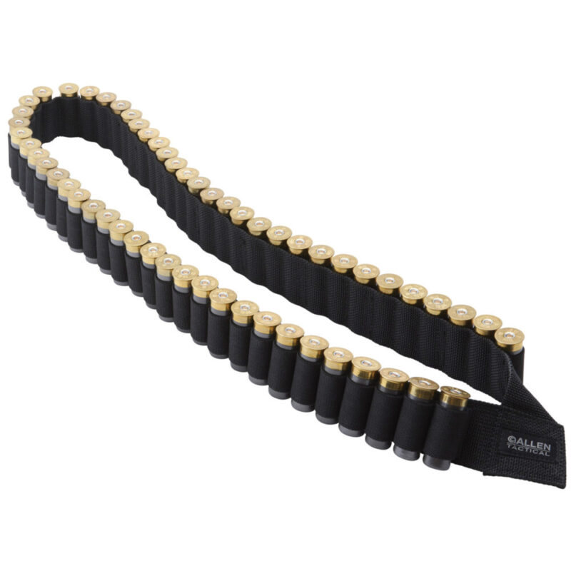 Allen Company Shotshell Bandolier Fits 12Ga Shotshells Holds up to 56 Shotgun Shells Black Finish
