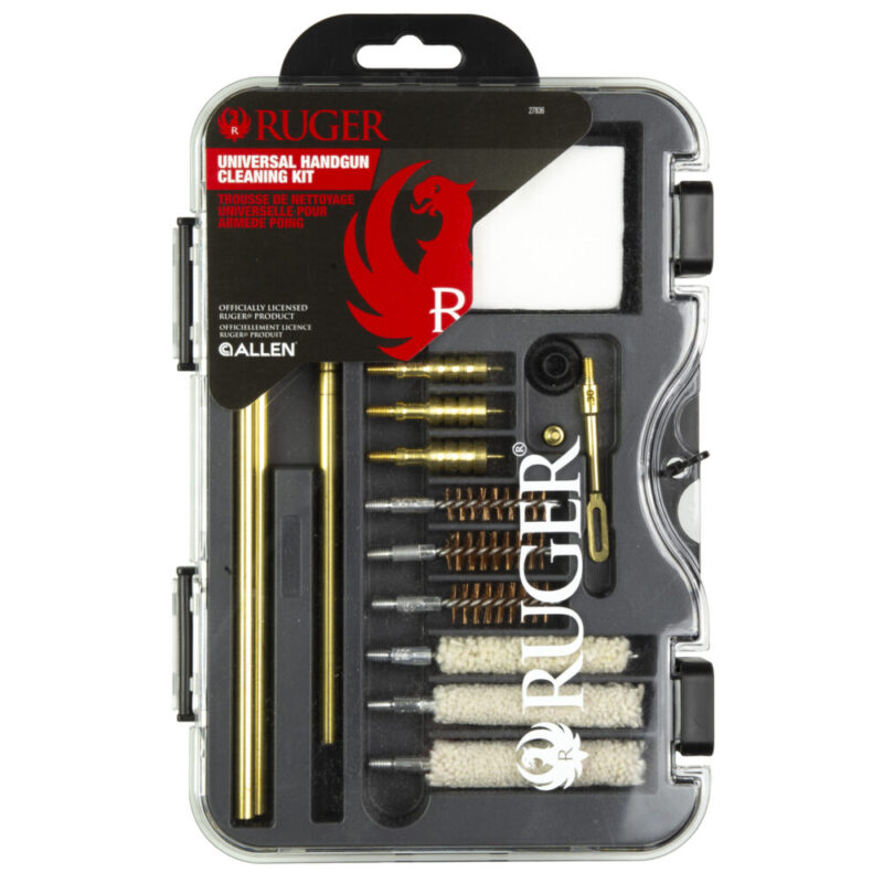 Allen Company Ruger Universal Handgun Cleaning Kit 18 Piece 380ACP to .45ACP