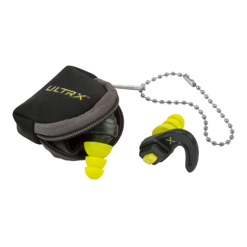Allen Company ULTRX Adjustable Ear Plugs Gray/Neon Yello