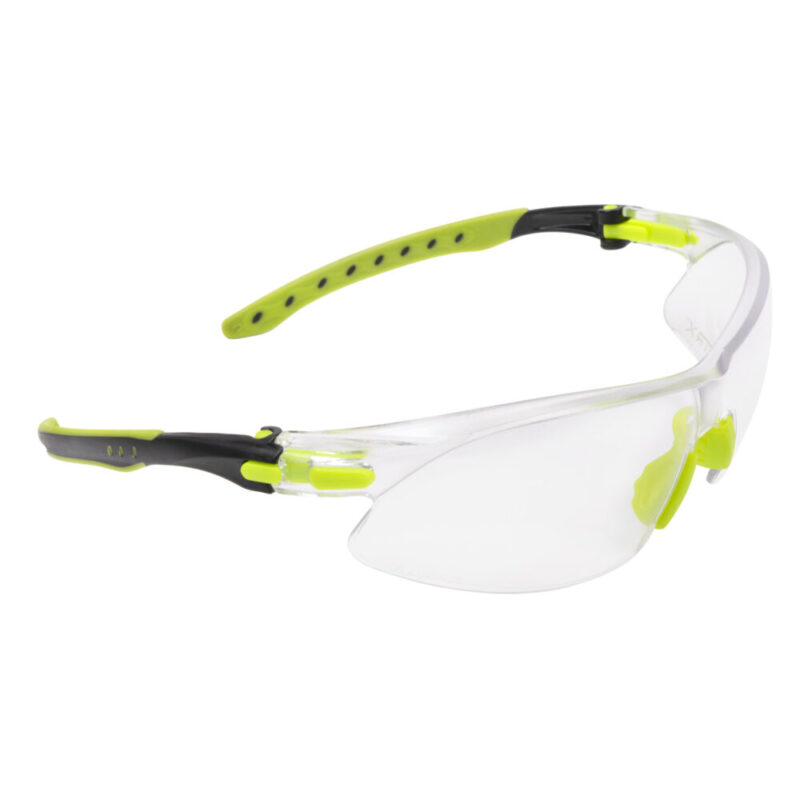 Allen Company ULTRX Keen Safety Glasses Compact Black/Lime Green Frame