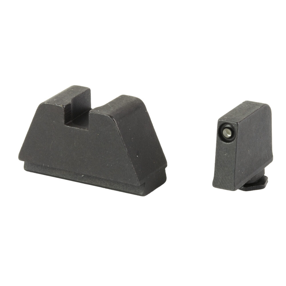 AmeriGlo Optic Compatible Sets for Glock Fits All Glocks 3XL Tall .365″ Front and .451″ Rear Green Tritium with Black Outline