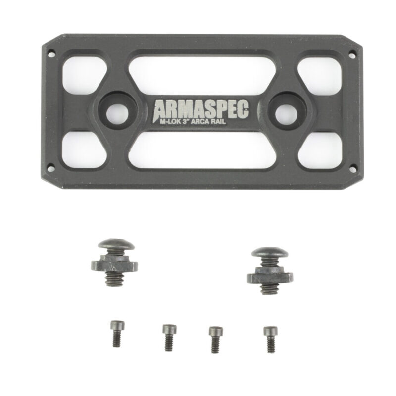 Armaspec Arca Rail Fits M-LOK 3″ Black