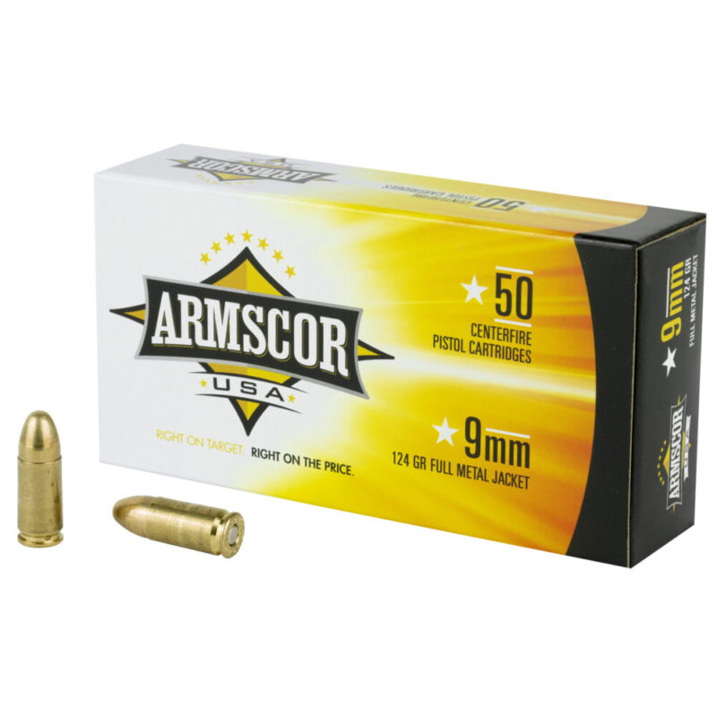 Armscor 9MM 124 Grain 50 Round Box