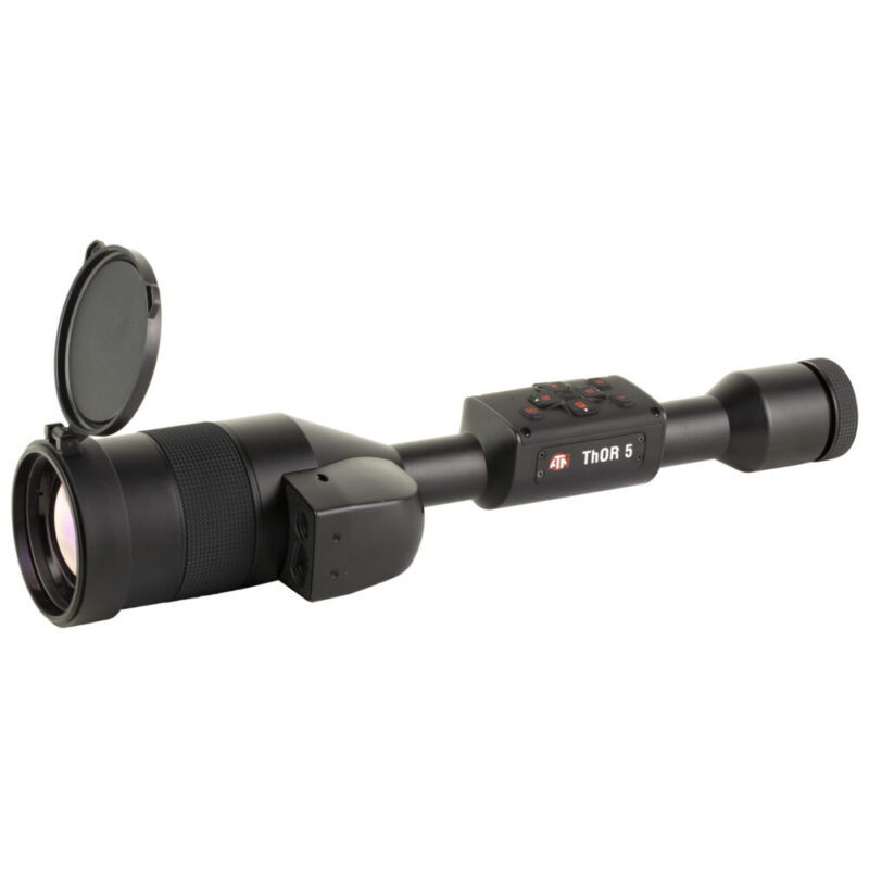 ATN Corp THOR 5 LRF Thermal Rifle Scope 5-40X75MM 30MM Main Tube 640×480 Sensor Resolution Black