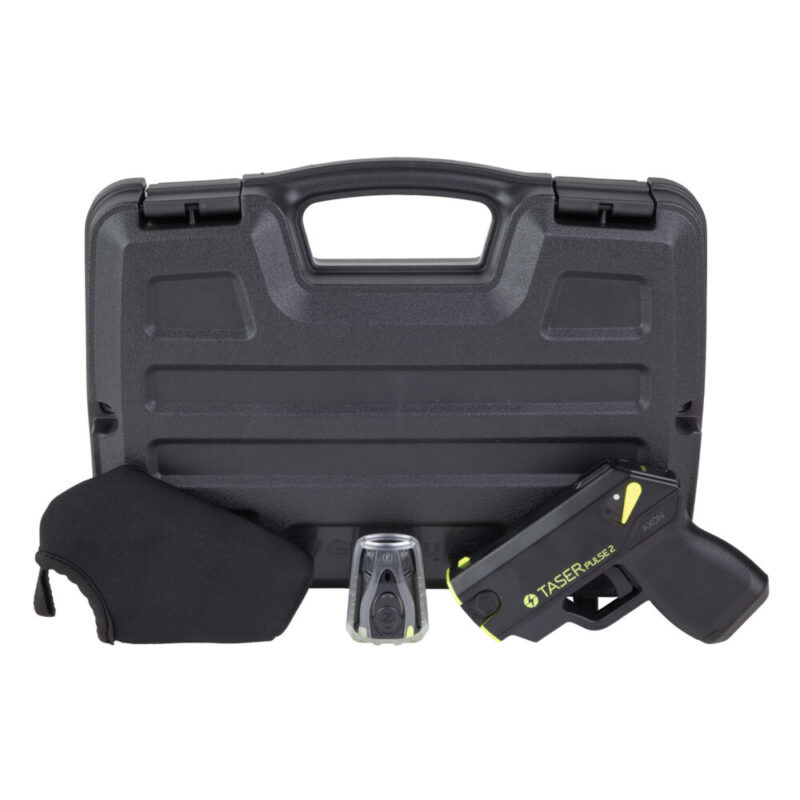 TASER Pulse 2 Kit Includes 2 Live Cartridges Black and Yellow