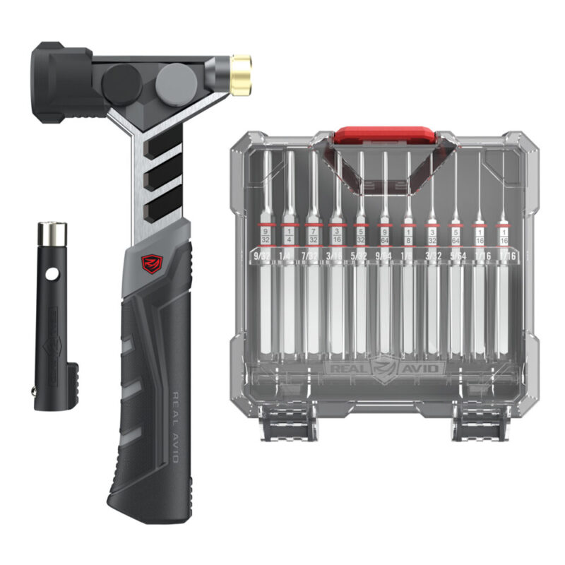 Real Avid Armorers Master Hammer and Accu-Punch Standard Pin Punch Set Includes Case