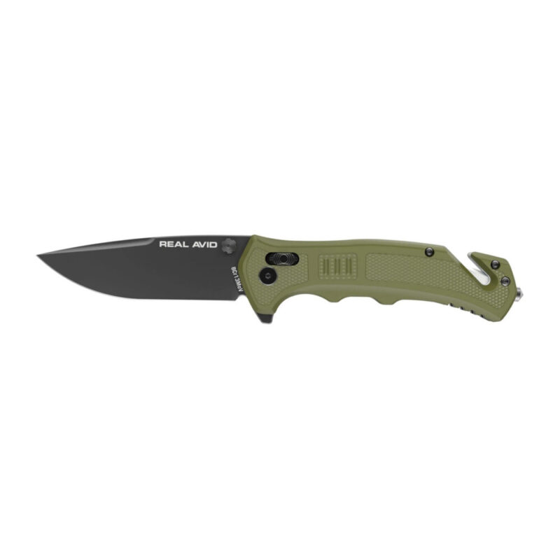 Real Avid RAV-4 Folding Knife Black and Green
