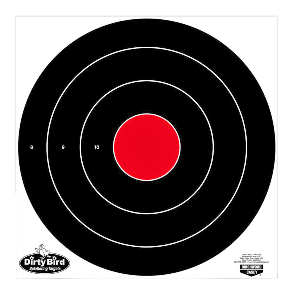 Birchwood Casey Dirty Bird Bullseye Target 17.25″ 5 Targets