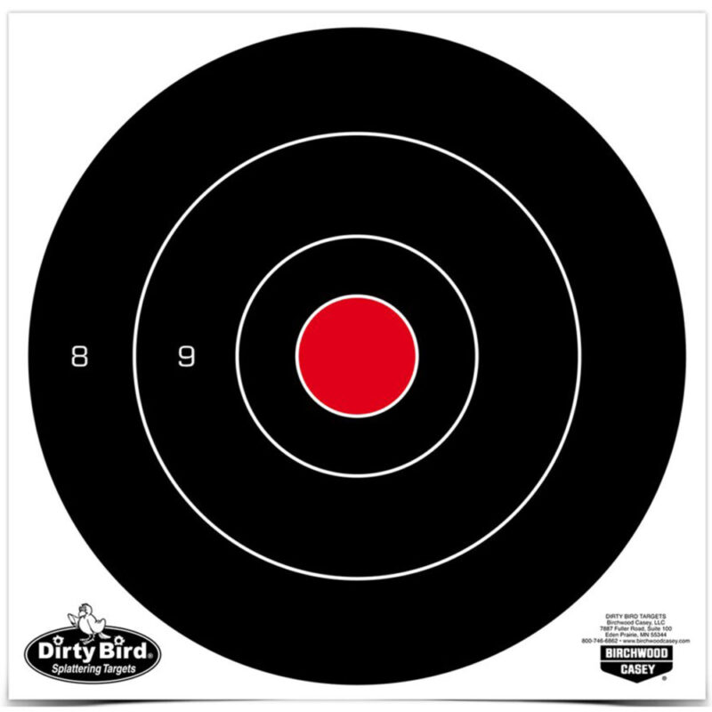 Birchwood Casey Dirty Bird Target Bullseye 8″ 25 Targets