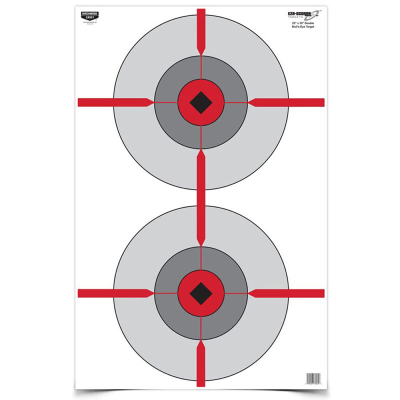 Birchwood Casey Eze-Scorer Target Double Bull’s-Eye 23X35 100 Targets