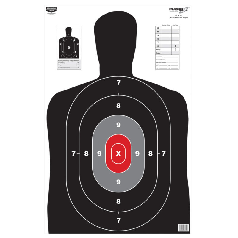 Birchwood Casey BC27 Eze-Score 23X35 100 Targets Red Core