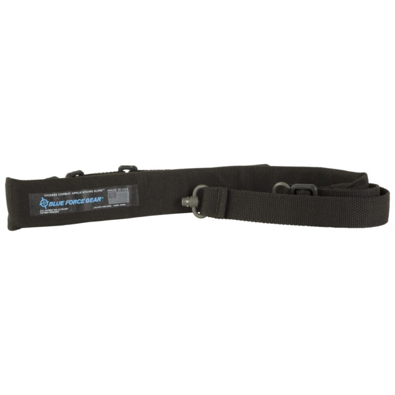 Blue Force Gear Vickers Padded 2-Point Combat Sling 54″ with Adjuster Tightened 1.00″ Webbing Black
