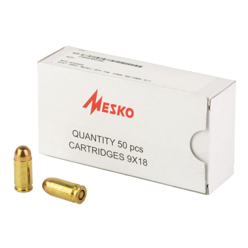 Century Arms Brass Case 9MM Makarov 95 Grain 50 Round Box