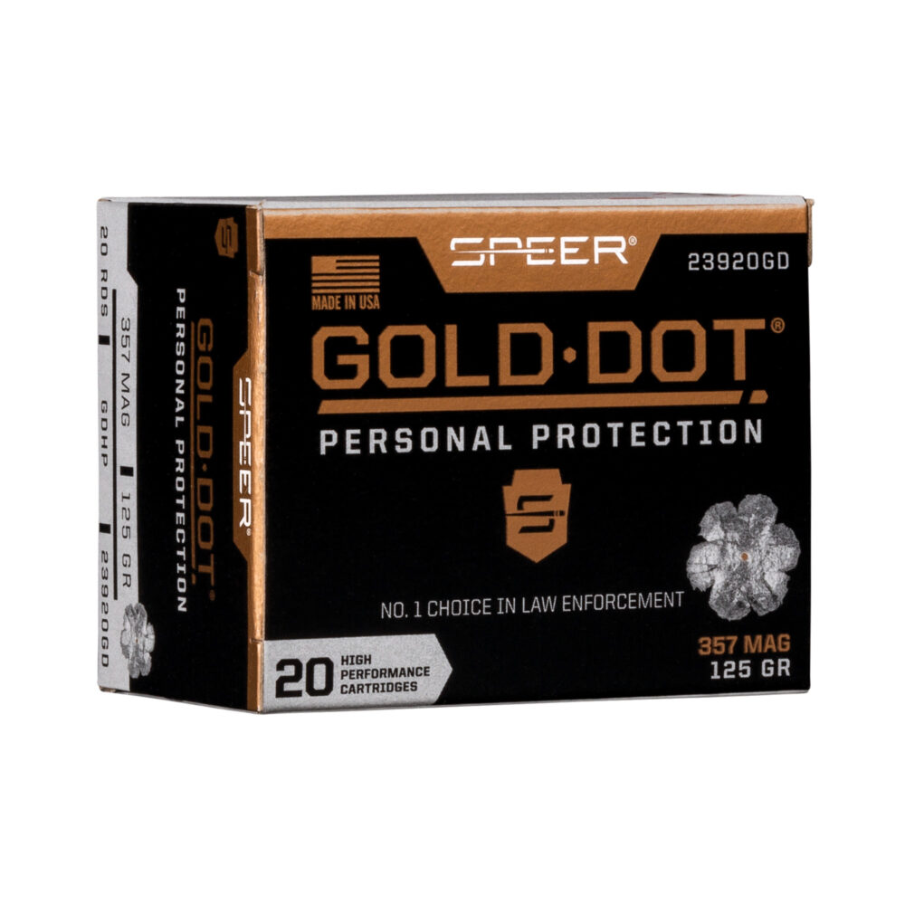 Speer Ammunition Speer Gold Dot Personal Protection 357MAG 125 Grain 20 Round Box