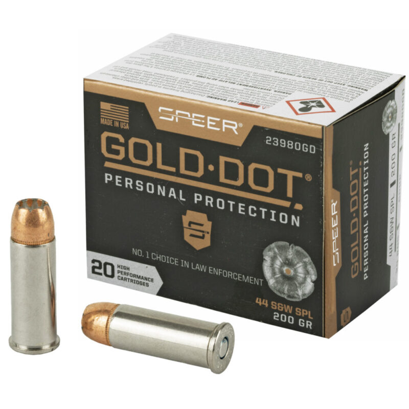 Speer Ammunition Speer Gold Dot Personal Protection 44 Special 200 Grain 20 Round Box