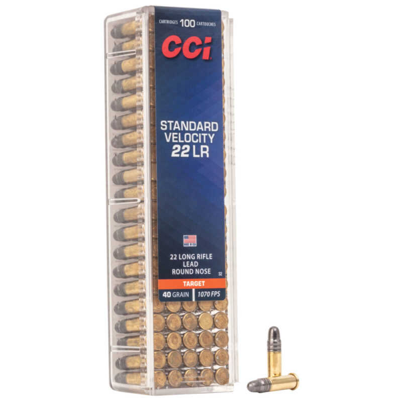CCI Ammunition Standard Velocity 22LR 40 Grain 100 Round Box