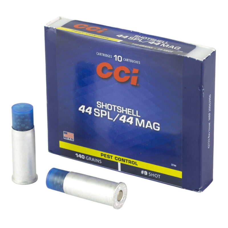 CCI Ammunition Shotshell 44MAG/44 Special 140 Grain #9 Shot Size