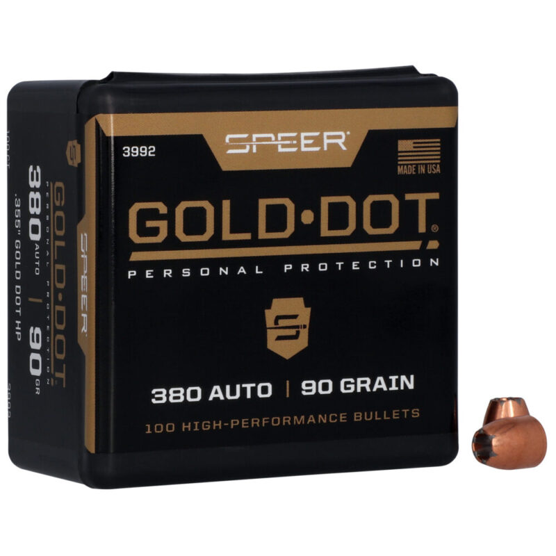 Speer Ammunition Gold Dot 9MM 90 Grain 100 Count