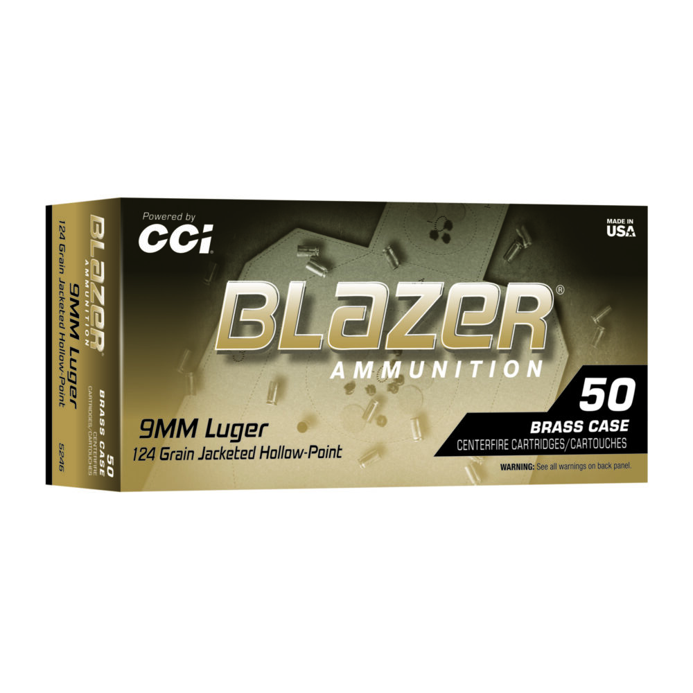 CCI Ammunition Blazer 9MM 124 Grain 50 Round Box