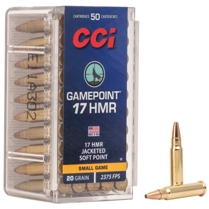 CCI Ammunition Gamepoint 17HMR 20 Grain 50 Round Box