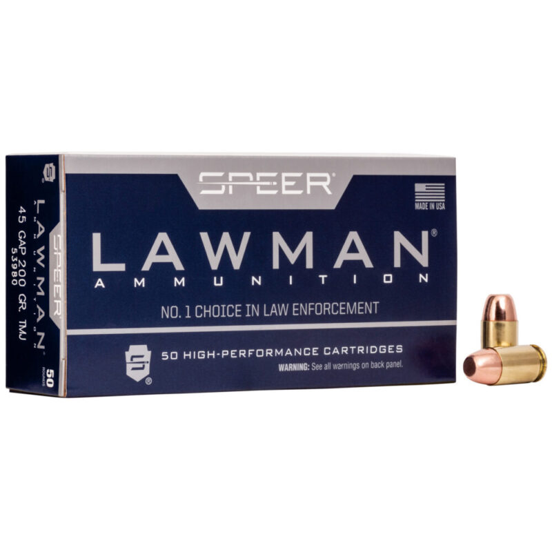 Speer Ammunition Speer Lawman 45GAP 200 Grain 50 Round Box