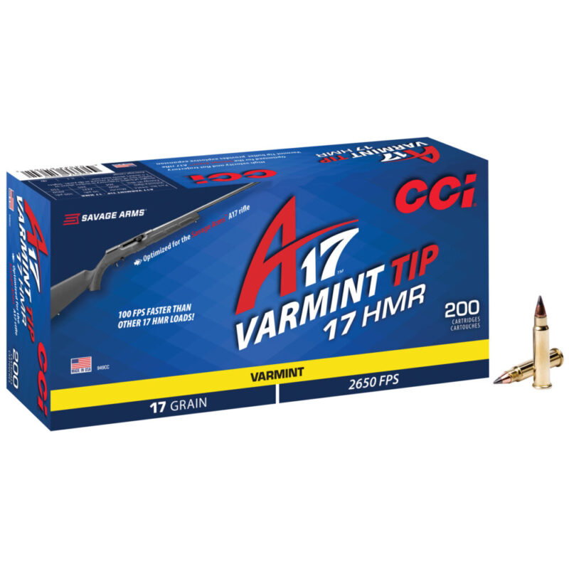 CCI Ammunition A17 17HMR 17 Grain 200 Round Box