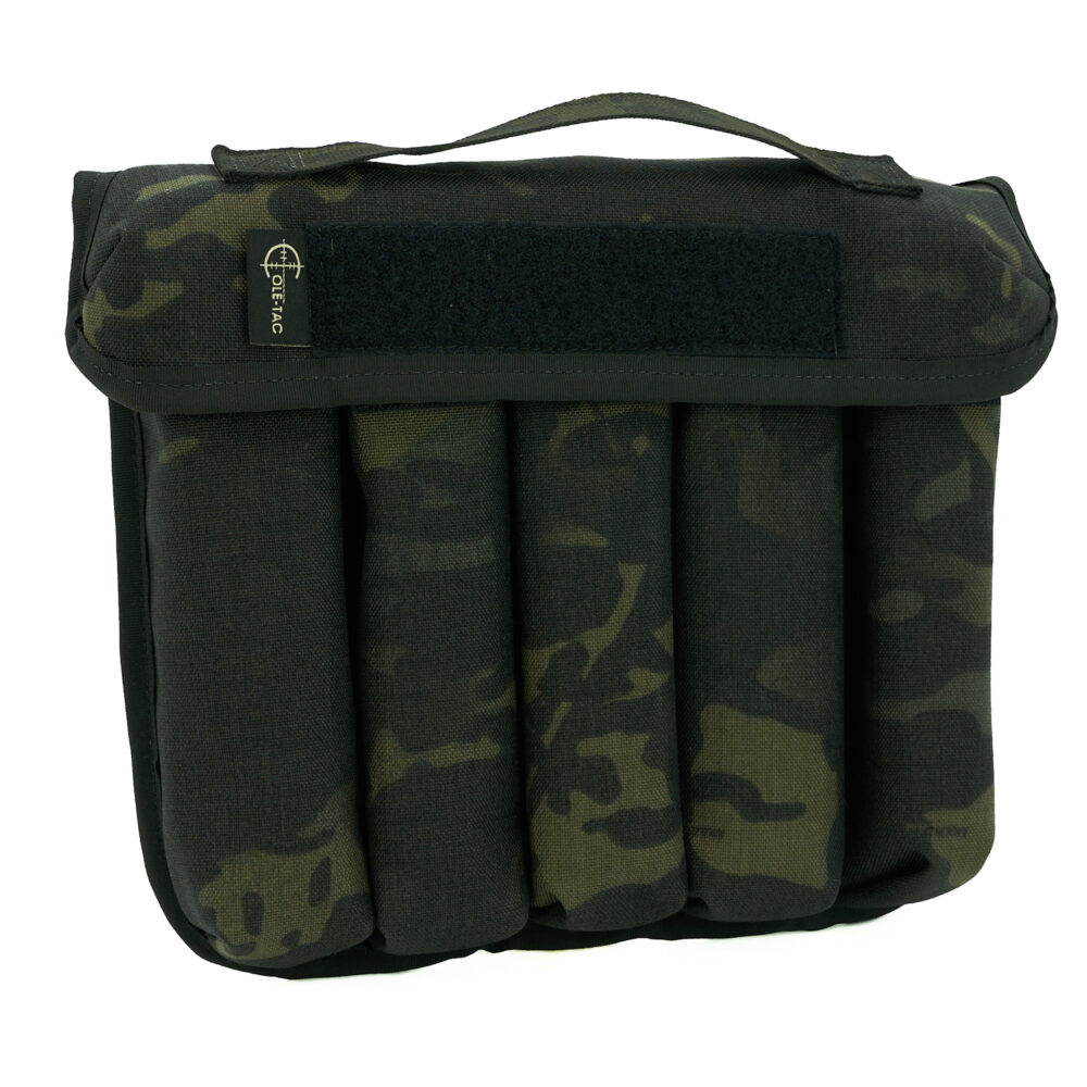 Cole-TAC Can Caddy Standard Size 500 Denier Nylon 9.25″x10.5″x2.5″ 5 Slots for Suppressor Storage