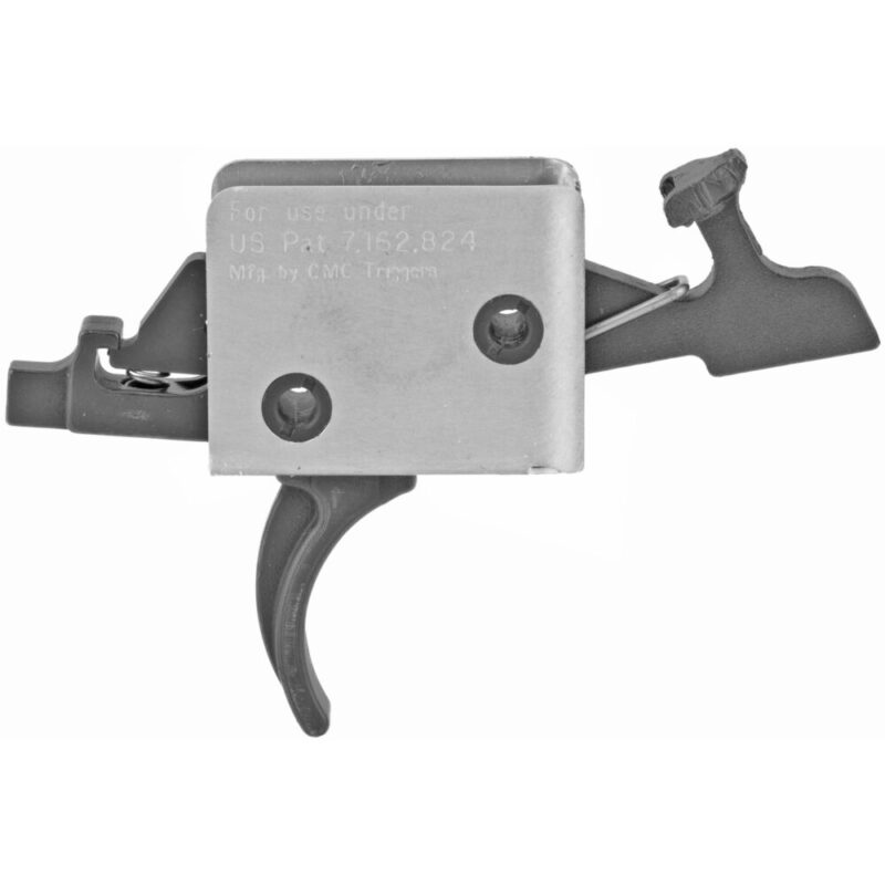 CMC Triggers 2-Stage Small Pin Curved Trigger 2lb Set – 2lb Release Black Finish