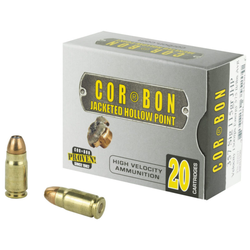 Corbon Ammo Self Defense 357SIG 115 Grain 20 Round Box