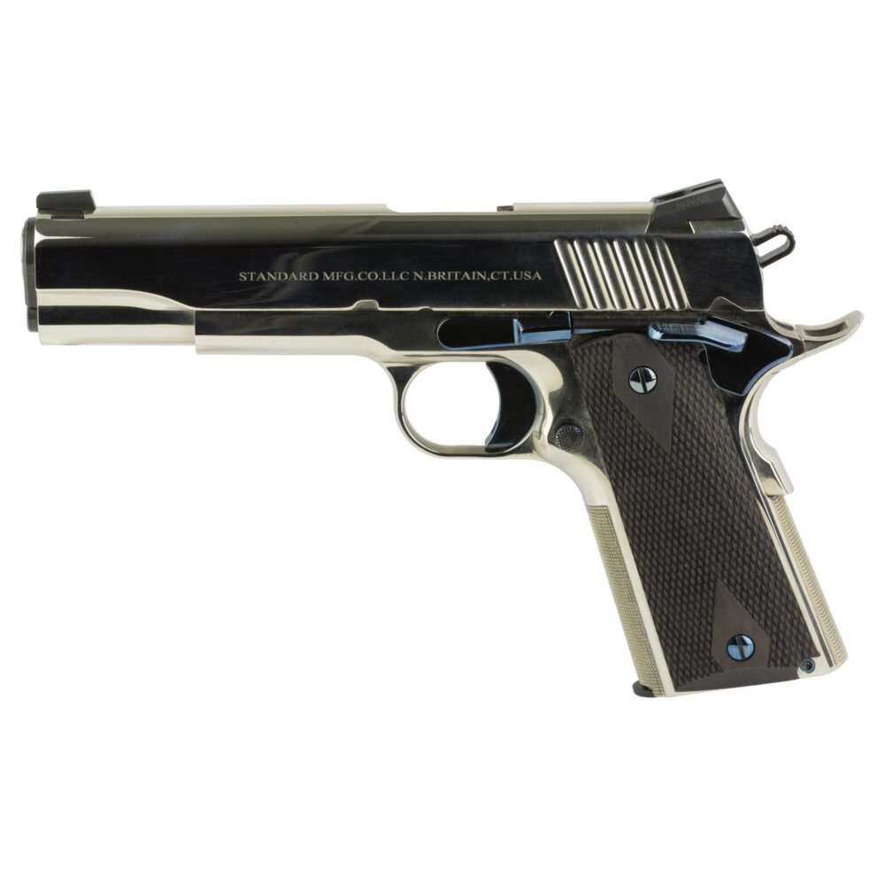 Standard Manufacturing Company 1911 Semi-automatic 1911 45 ACP 5″ Silver