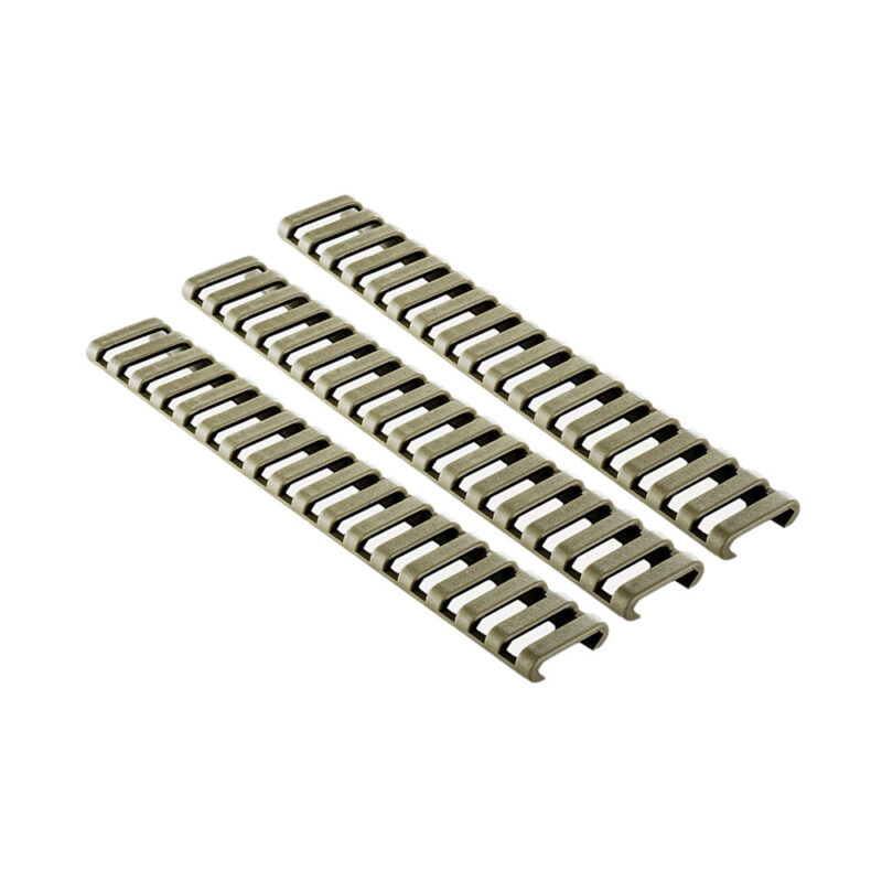 Ergo Grip Rail Protector Rail Covers 18 Slot Flat Dark Earth