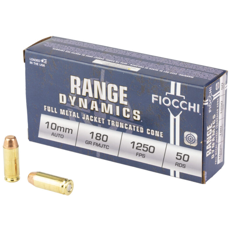 Fiocchi Ammunition Range Dynamics 10MM 180 Grain 50 Round Box