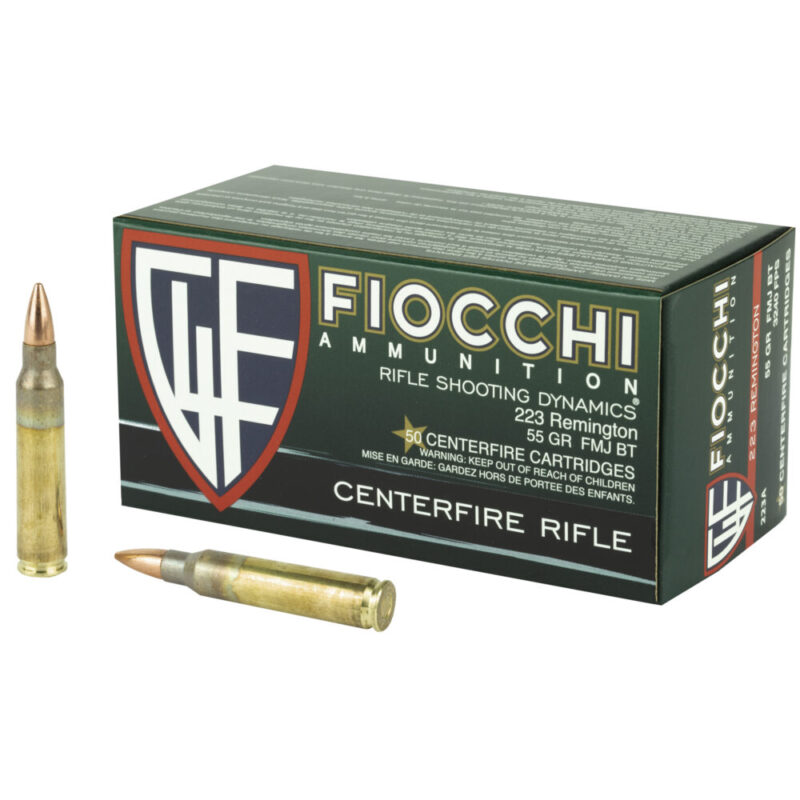 Fiocchi Ammunition Rifle 223 Remington 55 Grain 50 Round Box