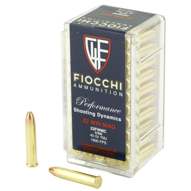 Fiocchi Ammunition Rimfire 22WMR 40 Grain 50 Round Box