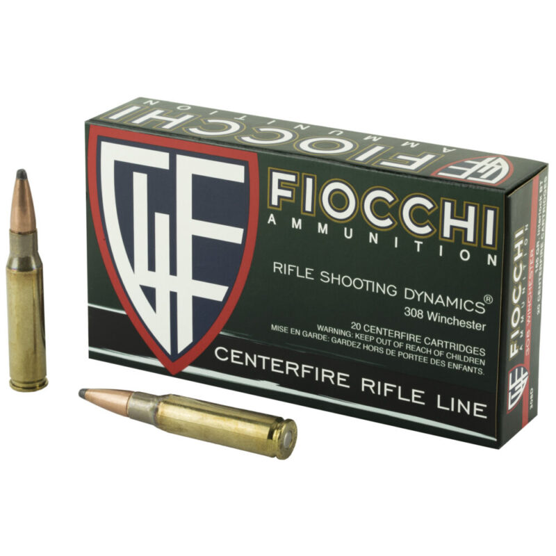 Fiocchi Ammunition Rifle 308 Winchester 165 Grain 20 Round Box