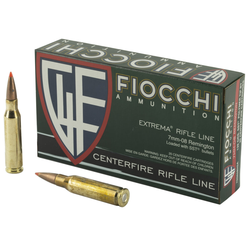 Fiocchi Ammunition Rifle 7MM-08 139 Grain 20 Round Box