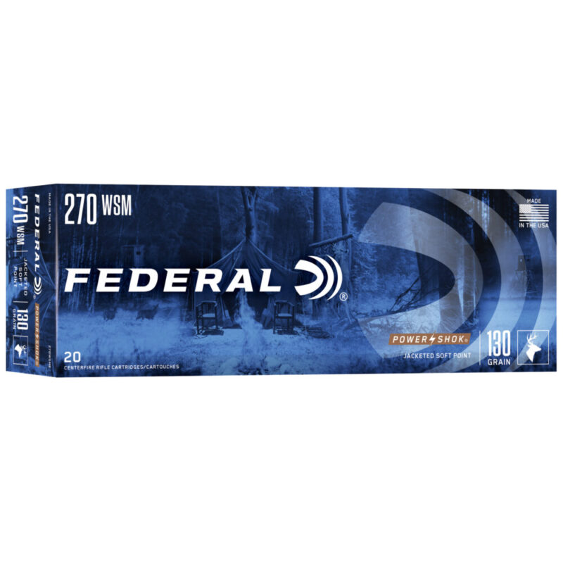 Federal PowerShok 270WSM 130 Grain 20 Round Box
