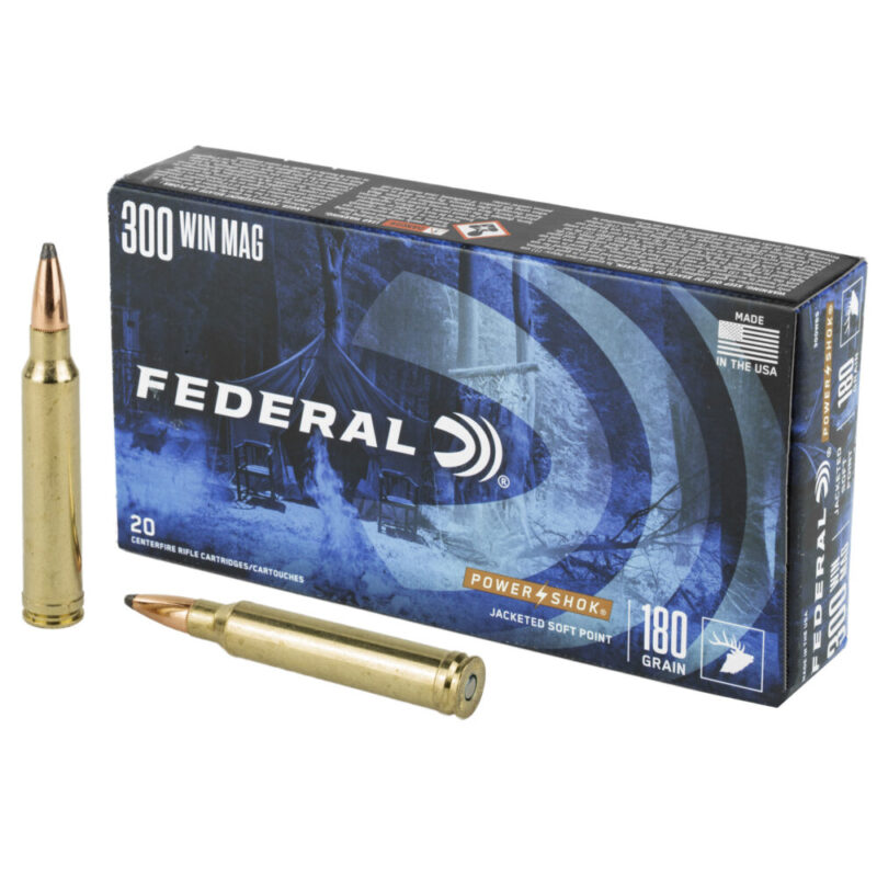 Federal PowerShok 300WIN 180 Grain 20 Round Box