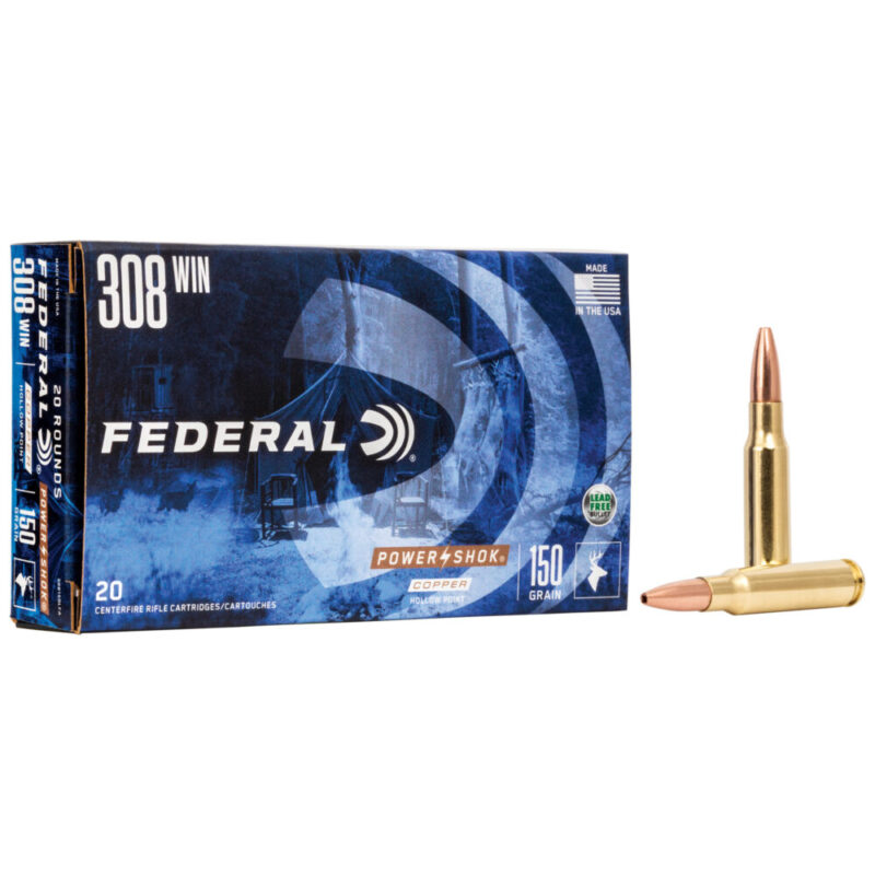Federal PowerShok 308 Winchester 150 Grain 20 Round Box